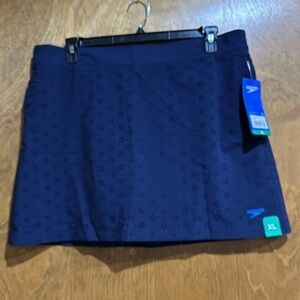 Speedo Blue Eyelet Skort Size XL - NWT